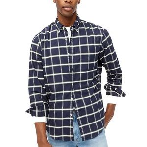 J. Crew - Flex Oxford Slim Plaid Button Down Shirt